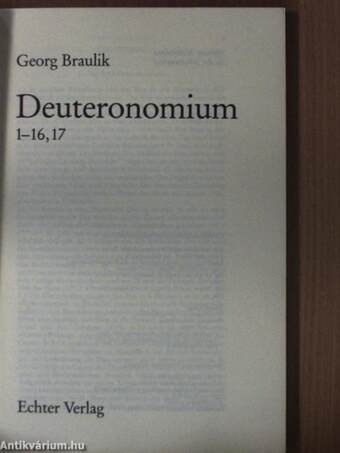 Deuteronomium I-II.