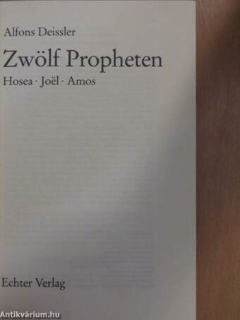 Zwölf Propheten I-III.