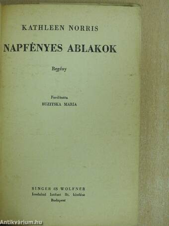 Napfényes ablakok