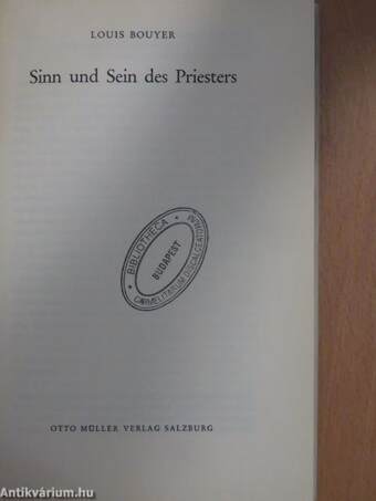 Sinn und sein des Priesters