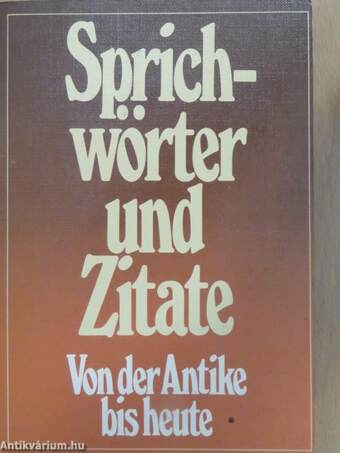 Sprichwörter und Zitate