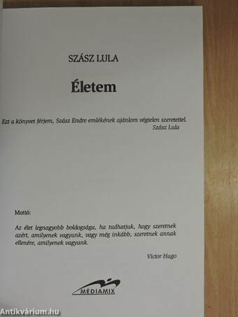 Életem (dedikált példány)