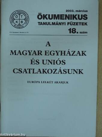 A magyar egyházak és uniós csatlakozásunk