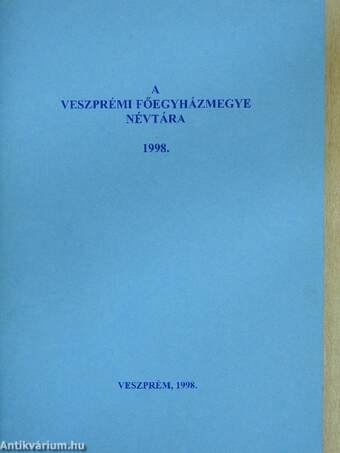 A Veszprémi Főegyházmegye névtára 1998.