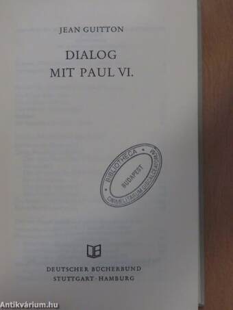 Dialog mit Paul VI.