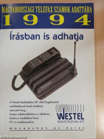 Magyarországi telefax számok adattára 1994