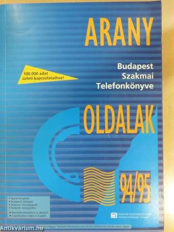 Arany oldalak - Budapest 94/95