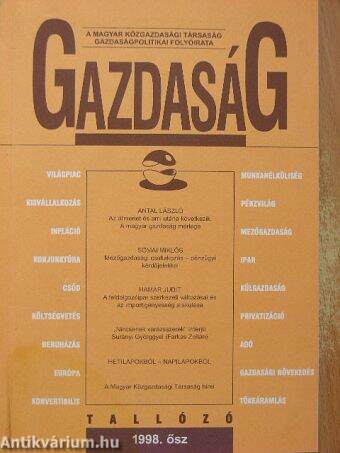 Gazdaság 1998. ősz