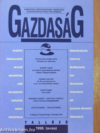 Gazdaság 1998. tavasz