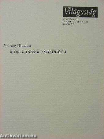 Karl Rahner teológiája