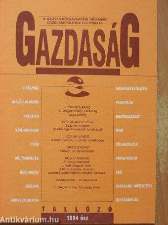 Gazdaság 1994. ősz