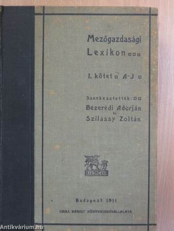 Mezőgazdasági Lexikon I-II.