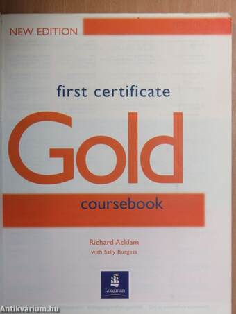 First Certificate Gold - Coursebook