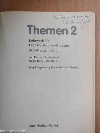 Themen 2 - Arbeitsbuch