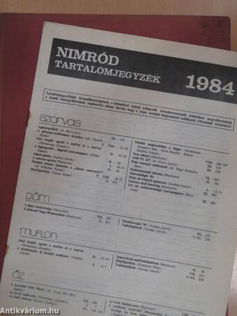 Nimród 1984. január-december