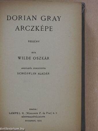 Dorian Gray arczképe