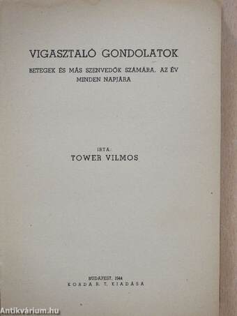 Vigasztaló gondolatok