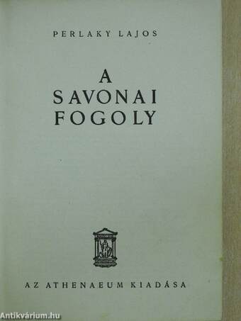 A savonai fogoly