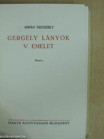 Gergely lányok V. emelet