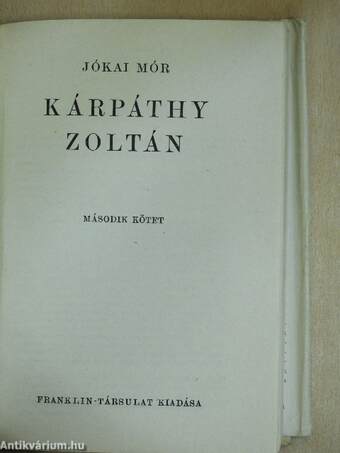 Kárpáthy Zoltán I-II.