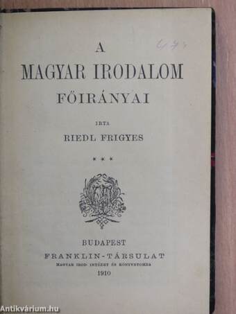 A magyar irodalom főirányai