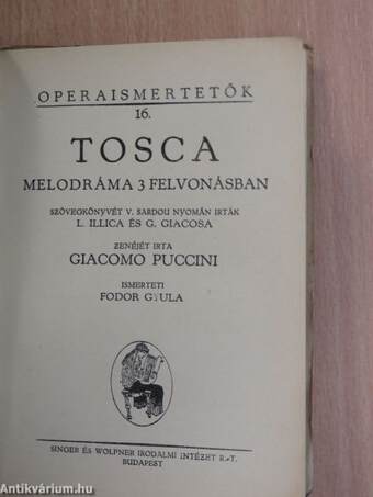 Puccini: Tosca