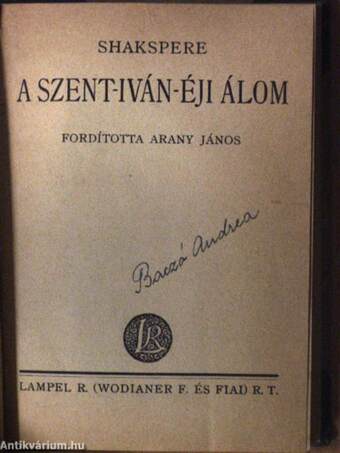 Anyégin Eugén/A Szent-Iván-éji álom