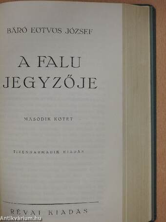 A falu jegyzője I-II.