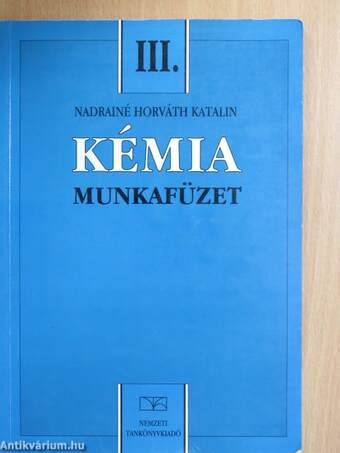 Kémia munkafüzet III.