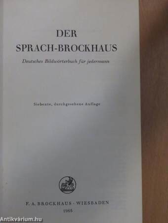 Der Sprach-Brockhaus