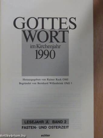 Gottes Wort im Kirchenjahr 1990 A/2