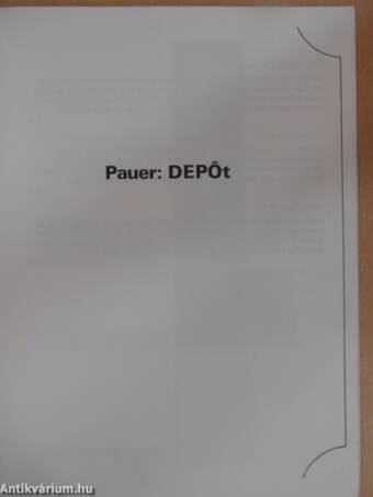 Pauer: Depot