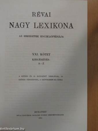 Révai nagy lexikona 21. (töredék)