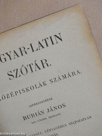 Magyar-latin szótár