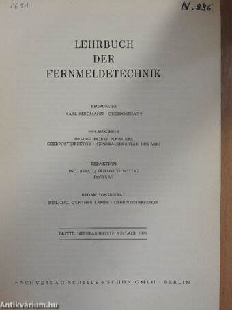 Lehrbuch der Fernmeldetechnik