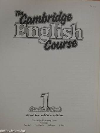 The Cambridge English Course 1. - Student's Book