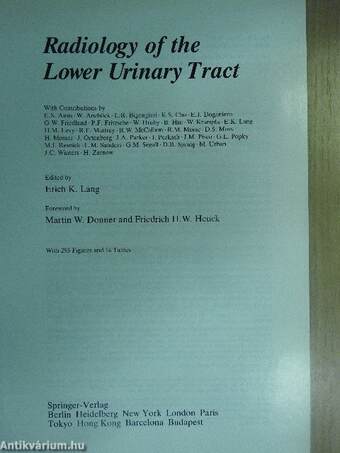 Radiology of the Lower Urinary Tract