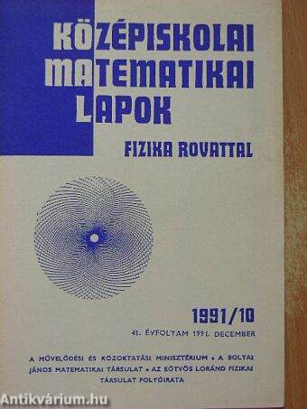 Középiskolai matematikai lapok 1991/10.