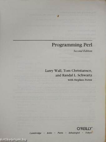 Programming Perl