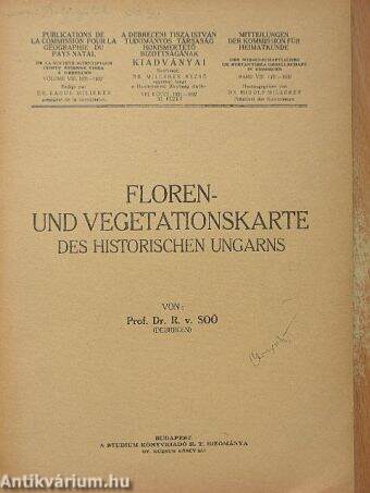 Floren- und Vegetationskarte des historischen Ungarns