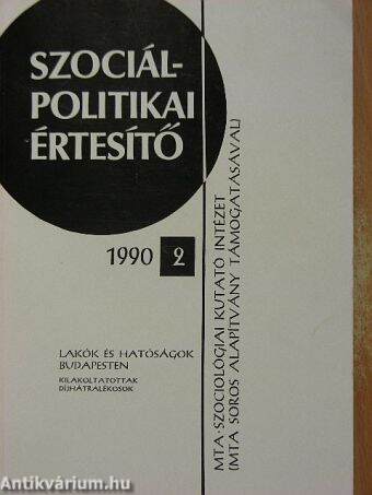 Szociálpolitikai értesítő 1990/2