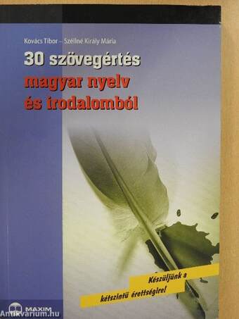 30 szövegértés magyar nyelv és irodalomból