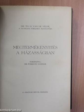 Megtermékenyités a házasságban