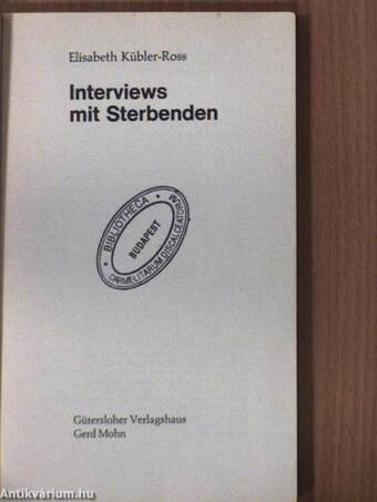 Interviews mit Sterbenden