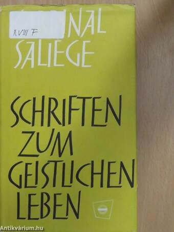 Schriften zum geistlichen Leben