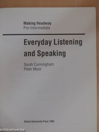 Everyday Listening and Speaking - Pre-Intermediate