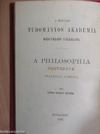 A philosophia története I-III.