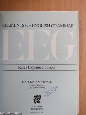 Elements of English Grammar - EEG