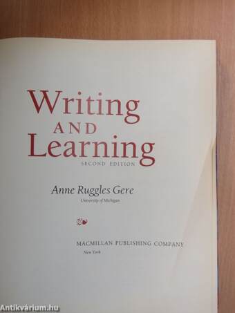 Writing and Learning