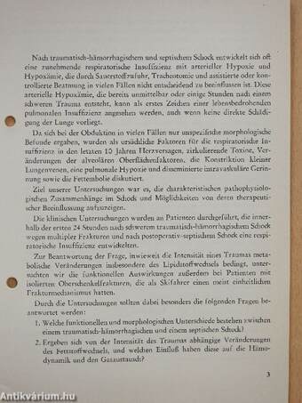 Gasaustausch- und metabolische Störungen beim traumatisch-hämorrhagischen und septischen Schock und ihre therapeutische Beeinflussung